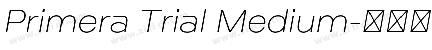 Primera Trial Medium字体转换